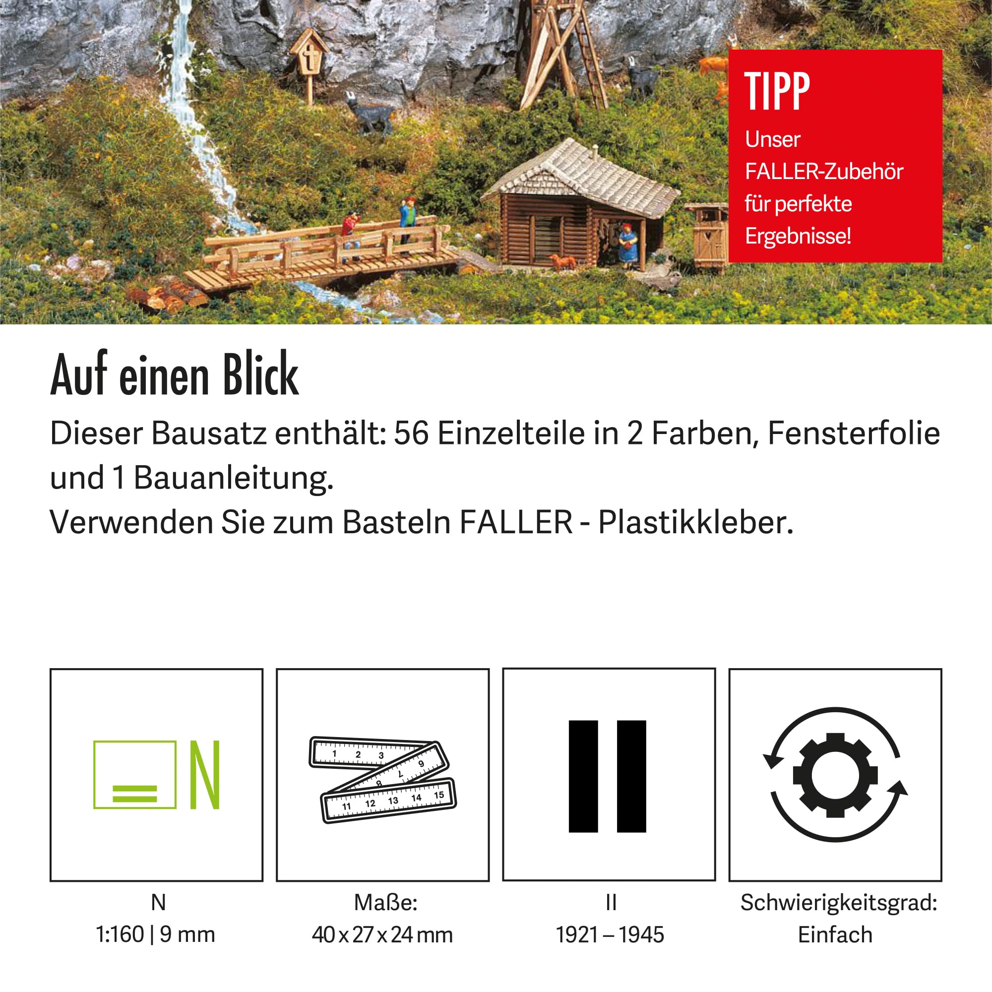 faller-jagdh-tte-mit-hochsitz-bausatz-spur-n-40x27x24-mm-56-teile image 4