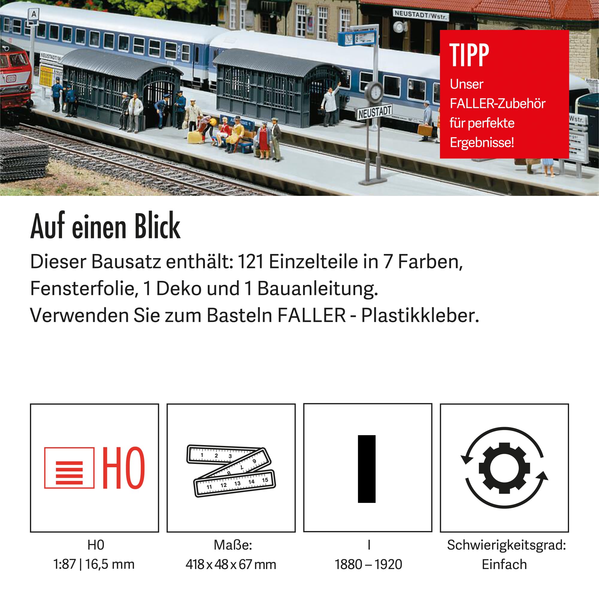 faller-120203-bahnsteigverl-ngerung-bausatz-spur-h0-418-x-48-x-67-mm-121-teile image 4