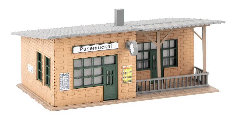 faller-haltepunkt-pusemuckel-bahnhofs-bausatz-spur-h0-1-87 image 1