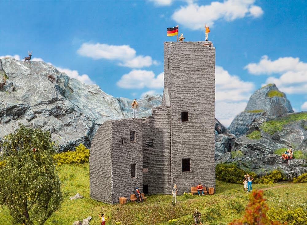 faller-fa130585-burgruine-mit-bergfried-h0-148x92x198-mm image 1