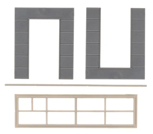 faller-goldbeck-2-wandelemente-mit-hohem-fenster-h0 image 1