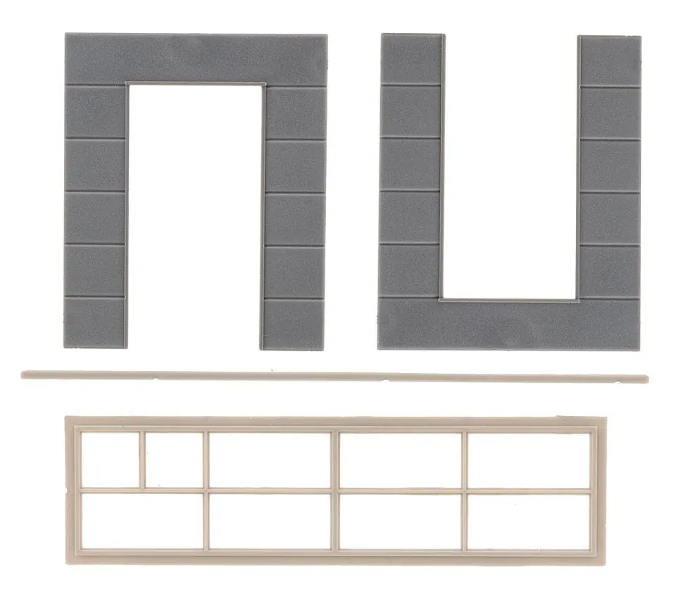 faller-goldbeck-2-wandelemente-mit-hohem-fenster-h0 image 1
