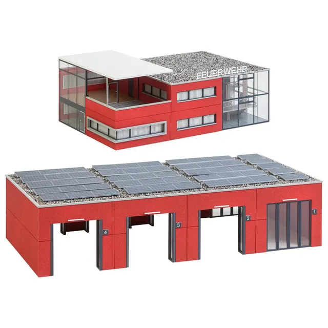 faller-moderne-feuerwache-h0-bausatz-303-teile image 1