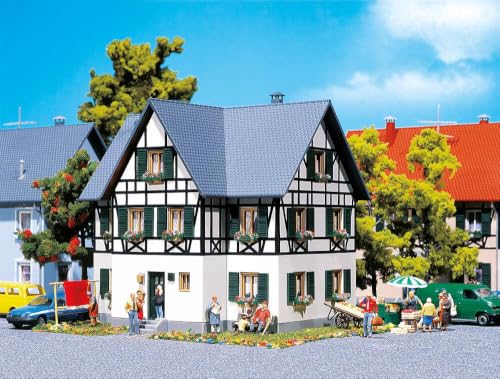 faller-130259-fachwerk-zweifamilienhaus-h0-bausatz-grau-wei image 8