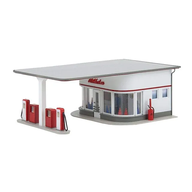faller-tankstelle-50er-jahre-h0-bausatz image 1