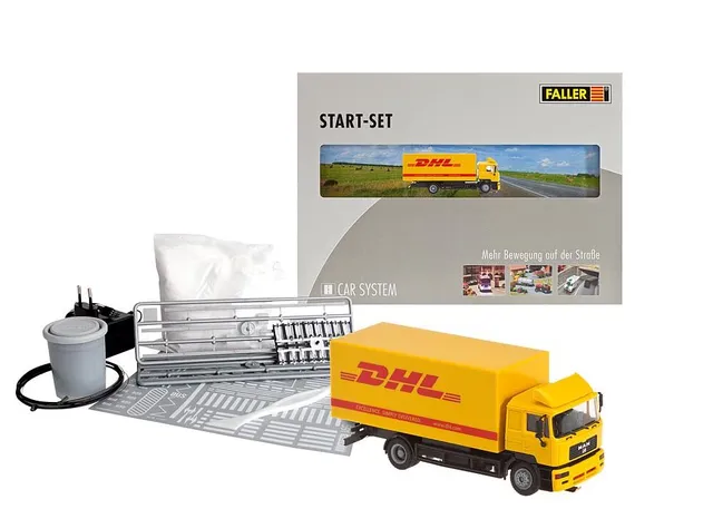 faller-161607-car-system-start-set-lkw-man-f2000-dhl-gelb image 1