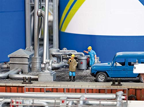faller-130485-h0-tanklager-aral-mit-3-tankkesseln-und-b-ro-container image 6