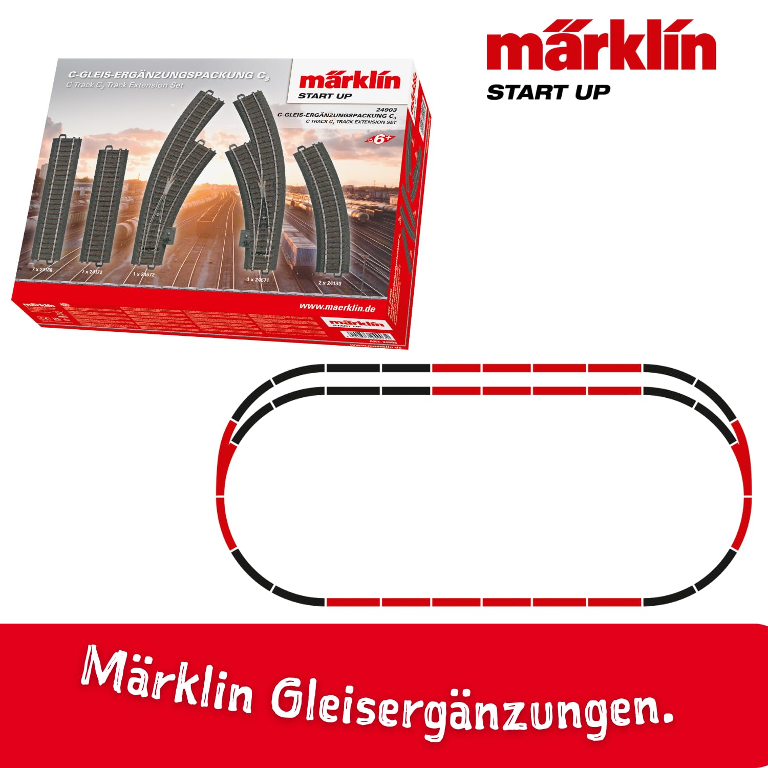 m-rklin-start-up-24903-c-gleis-erg-nzungspackung-c3-spur-h0 image 3