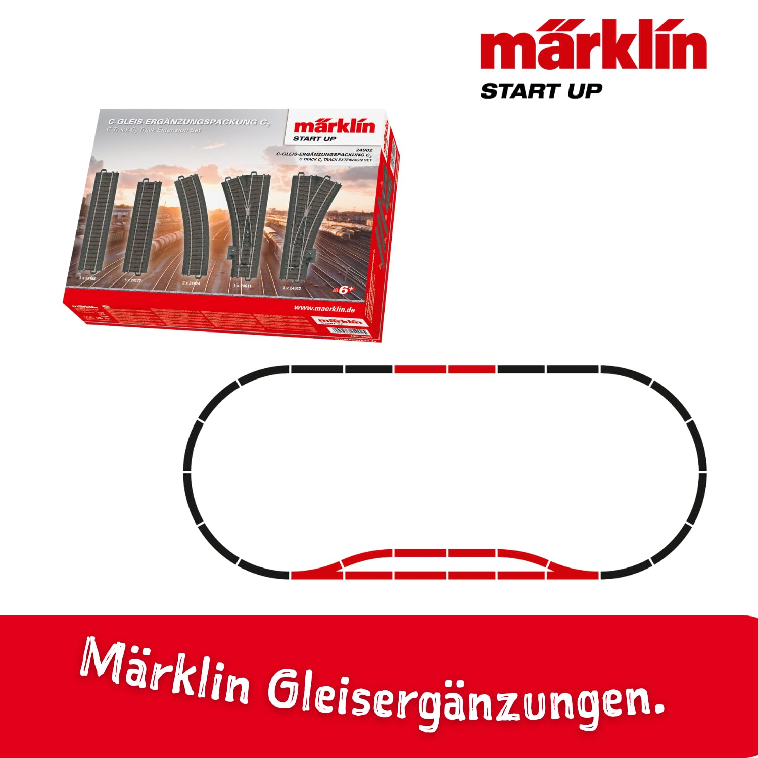 m-rklin-start-up-24902-c-gleis-erg-nzungspackung-c2-spur-h0 image 4