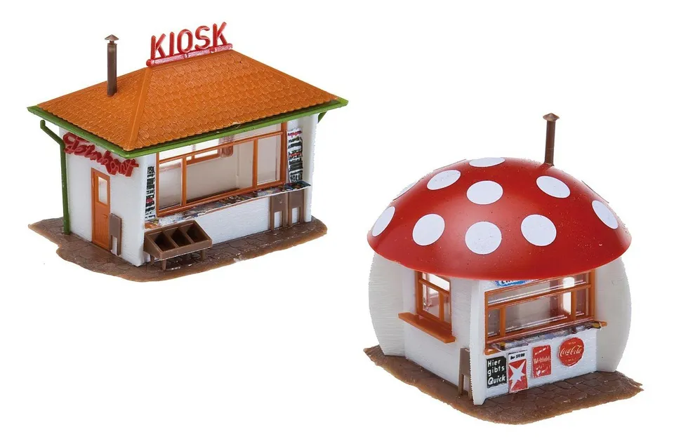faller-120135-kiosk-und-pilzkiosk-bausatz-spur-h0 image 1