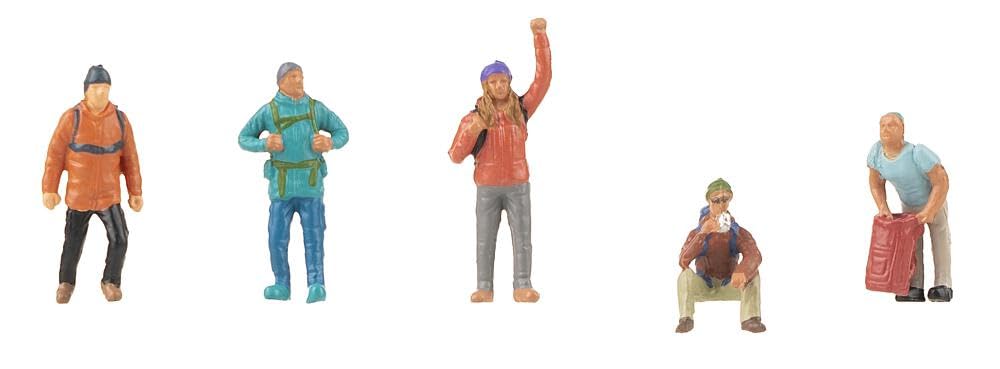 faller-h0-figuren-set-auf-bergtour-bemalt-5-figuren image 1