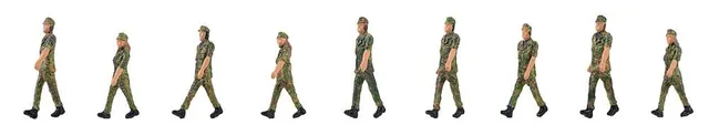 faller-soldaten-im-gleichschritt-figuren-set image 1