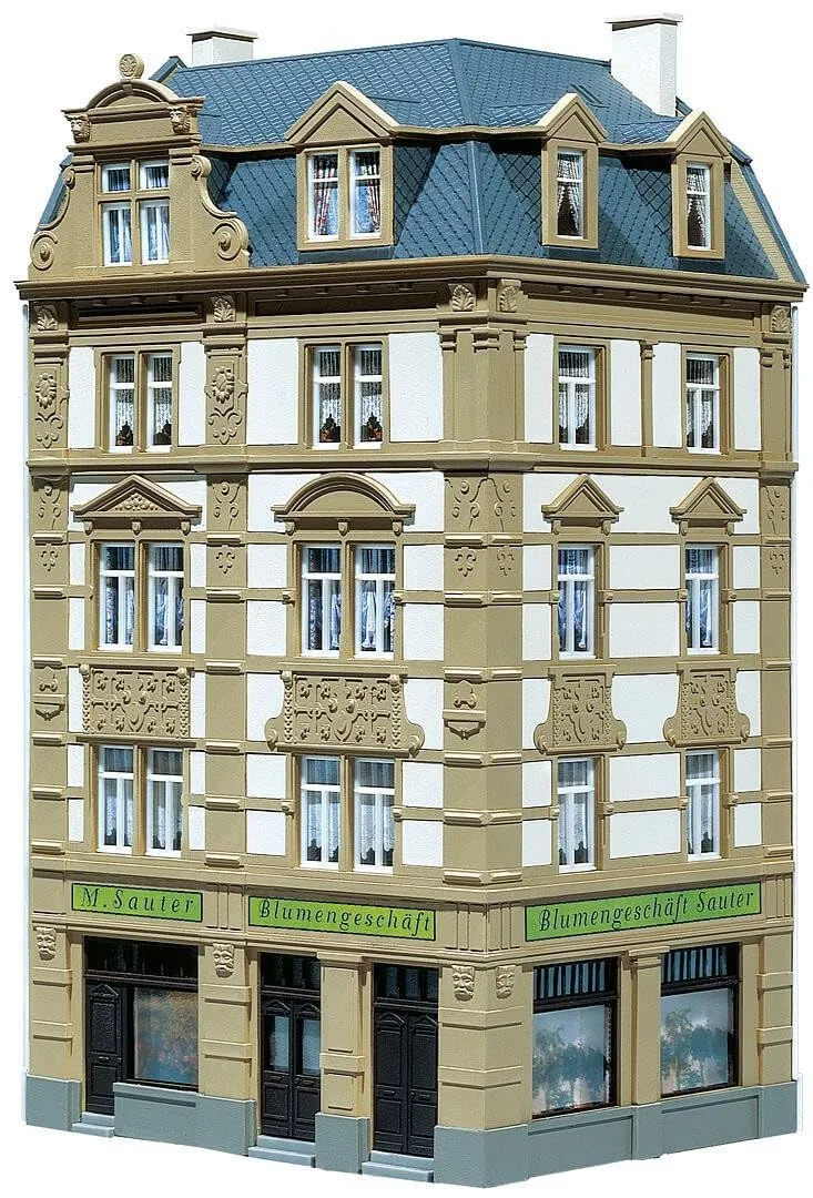 faller-130916-stadteckhaus-goethestra-e-62-h0-4-st-ckig-mit-laden image 1