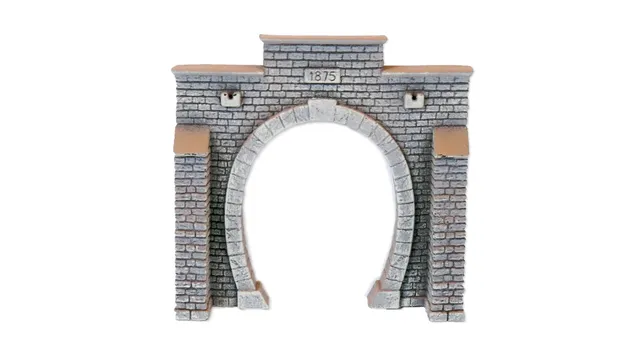 noch-profi-plus-tunnel-portal-1-gleisig-h0-13-5-x-12-5-cm image 1