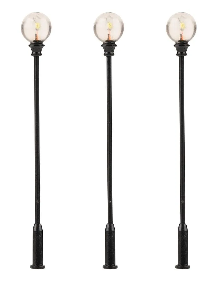 faller-led-parklaterne-kugel-aufsatzleuchte-warmwei-3-st-ck image 1