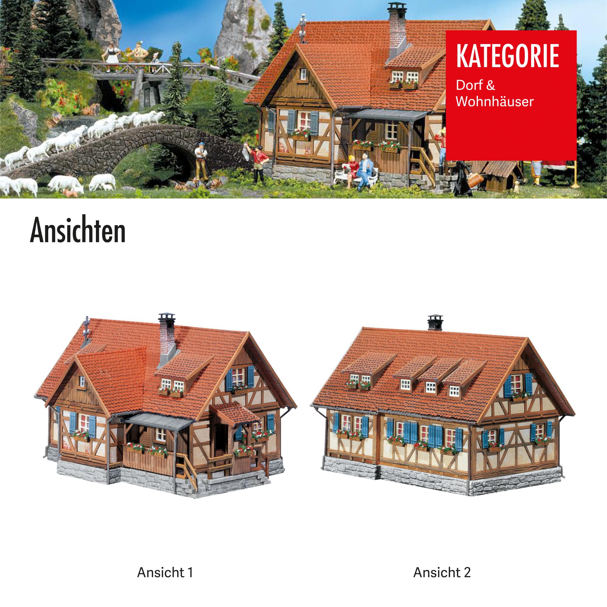 faller-l-ndliches-fachwerkhaus-h0-bausatz-145-x-103-x-89-mm-195-teile image 5