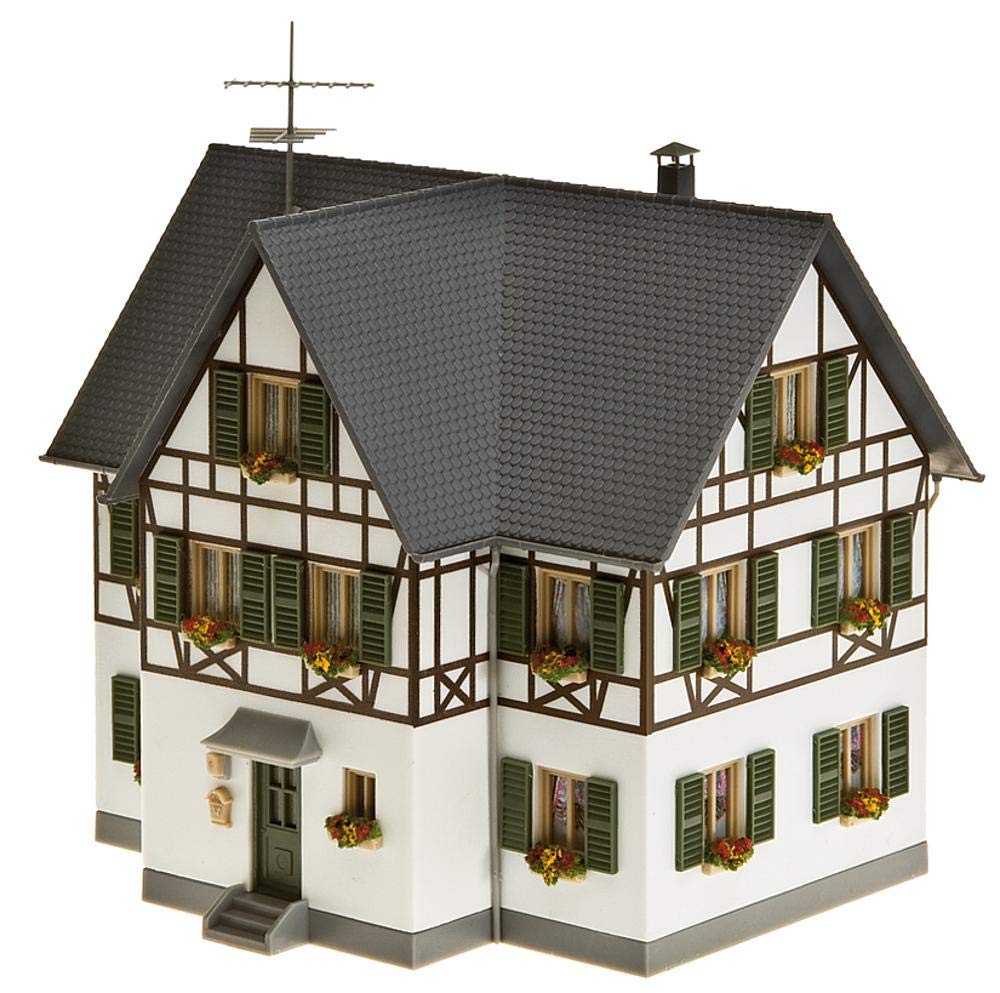 faller-130259-fachwerk-zweifamilienhaus-h0-bausatz-grau-wei image 3