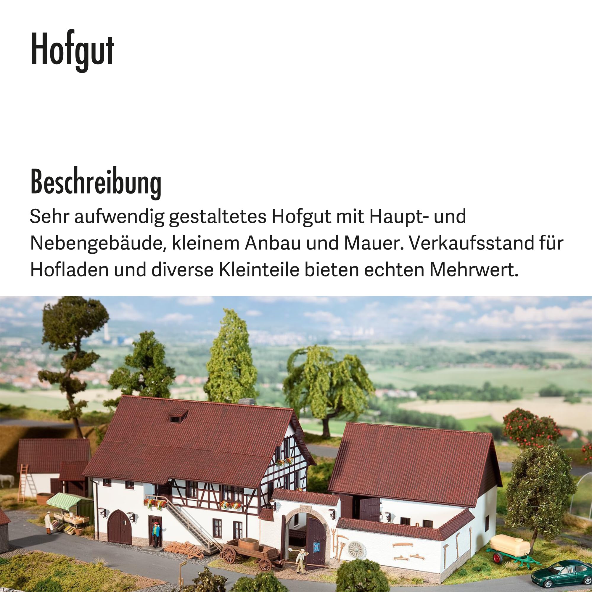 faller-130372-hofgut-h0-braun-creme-haupt-und-nebengeb-ude-mit-mauer image 3