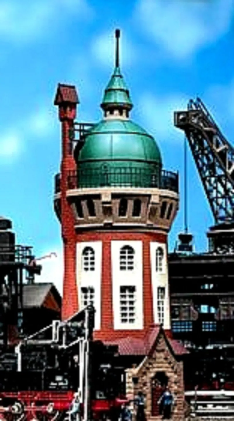 faller-120166-wasserturm-bielefeld-h0-bausatz-grau-braun image 1
