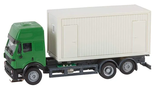 faller-lkw-mb-sk-94-baucontainer-herpa-h0-car-system image 1