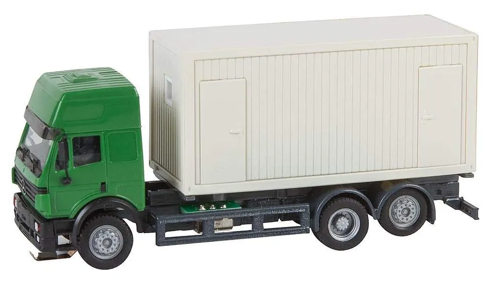 faller-lkw-mb-sk-94-baucontainer-herpa-h0-car-system image 1