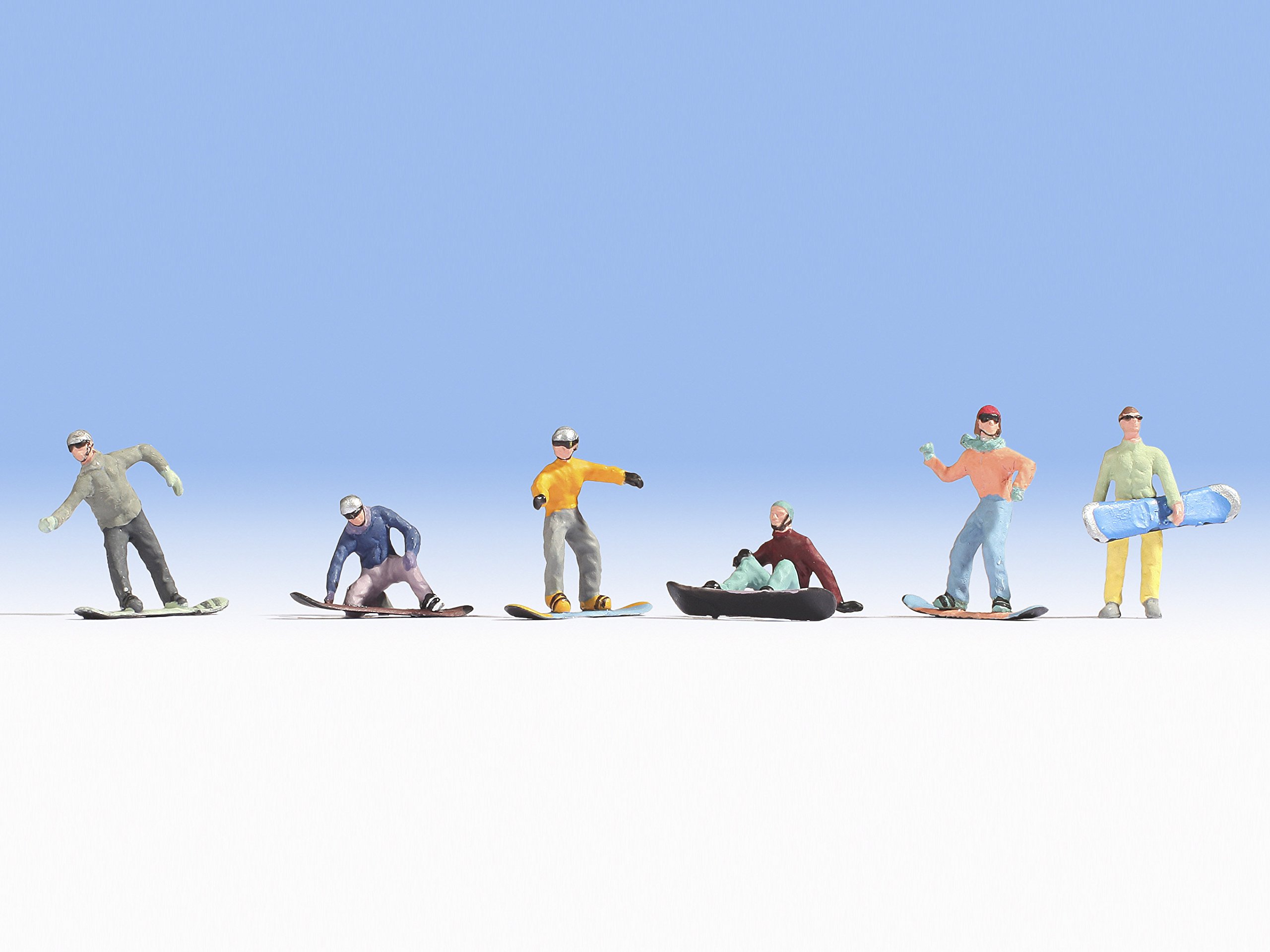 noch-snowboarder-6-teiliges-figuren-set-h0-1-87-winter image 1
