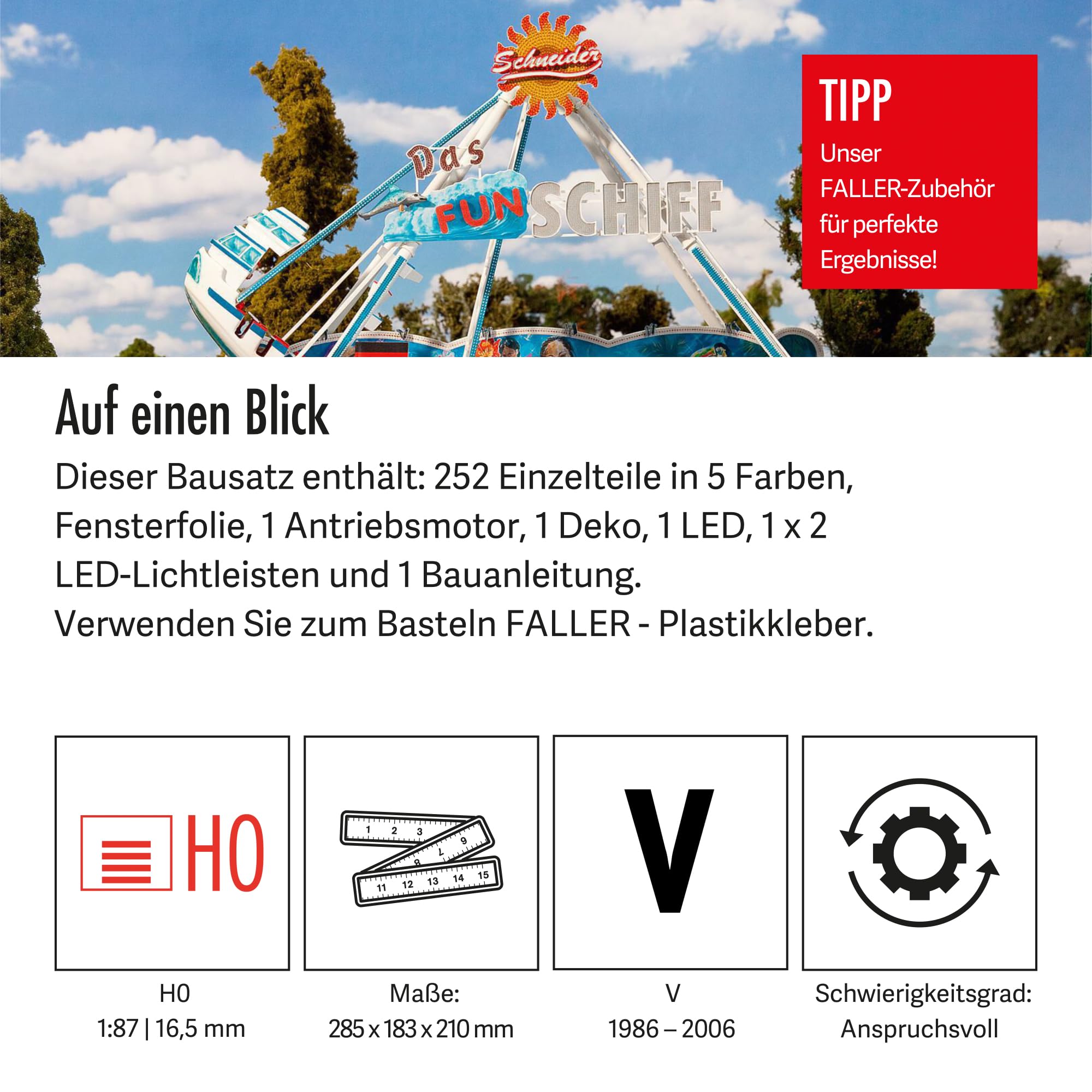 faller-140428-fun-schiff-schiffschaukel-fahrgesch-ft-bausatz-spur-h0 image 4