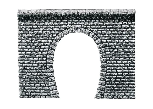 faller-272630-tunnelportal-profi-naturstein-quader-1-gleisig-spur-n image 1