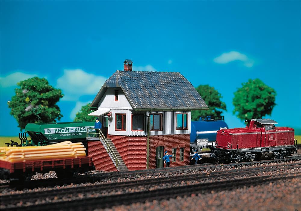 faller-222158-stellwerk-mit-au-enaufgang-bausatz-spur-n image 1
