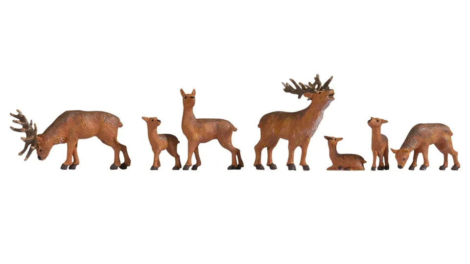noch-h0-figuren-hirsche-und-rehe-tierfiguren-set image 1