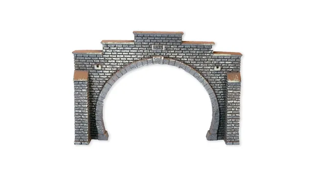 noch-tunnel-portal-2-gleisig-steinmauer-profi-plus-12-3-x-8-5-cm-spur-n image 1