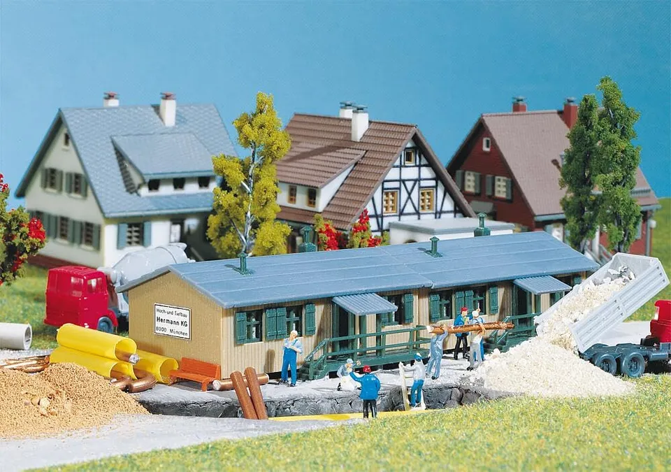 faller-222187-baracke-mit-holzsteg-bausatz-spur-n image 1