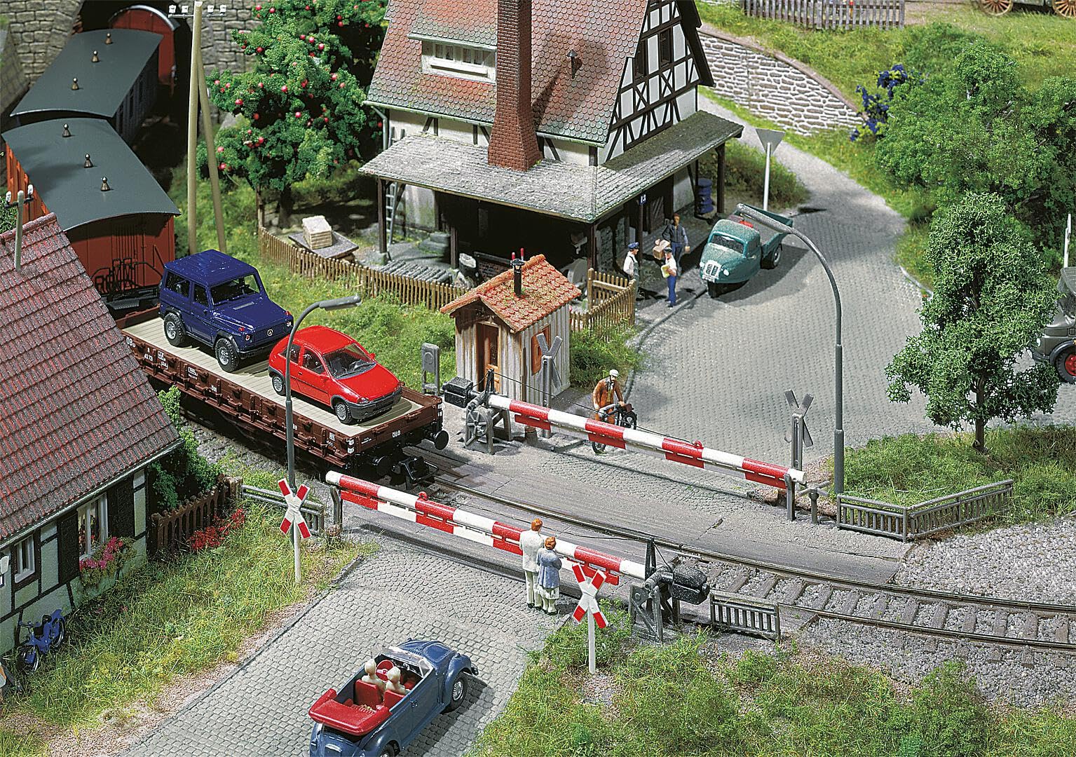 faller-120171-beschrankter-bahn-bergang-h0-modellbausatz-78-teile image 4