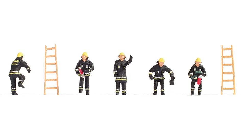 noch-feuerwehr-h0-figuren-set-15021-1-87-5-figuren-2-leitern image 1