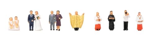 faller-155605-hochzeitspaar-mit-pfarrer-h0-figuren-set image 2