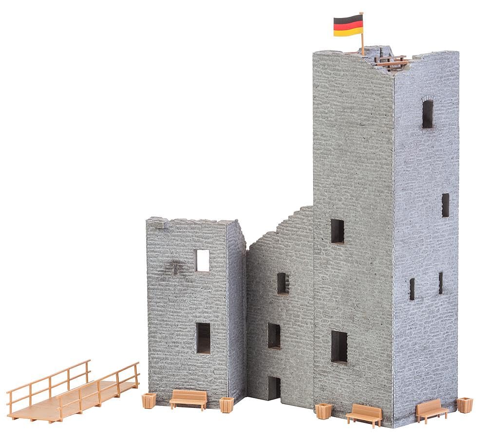 faller-fa130585-burgruine-mit-bergfried-h0-148x92x198-mm image 2