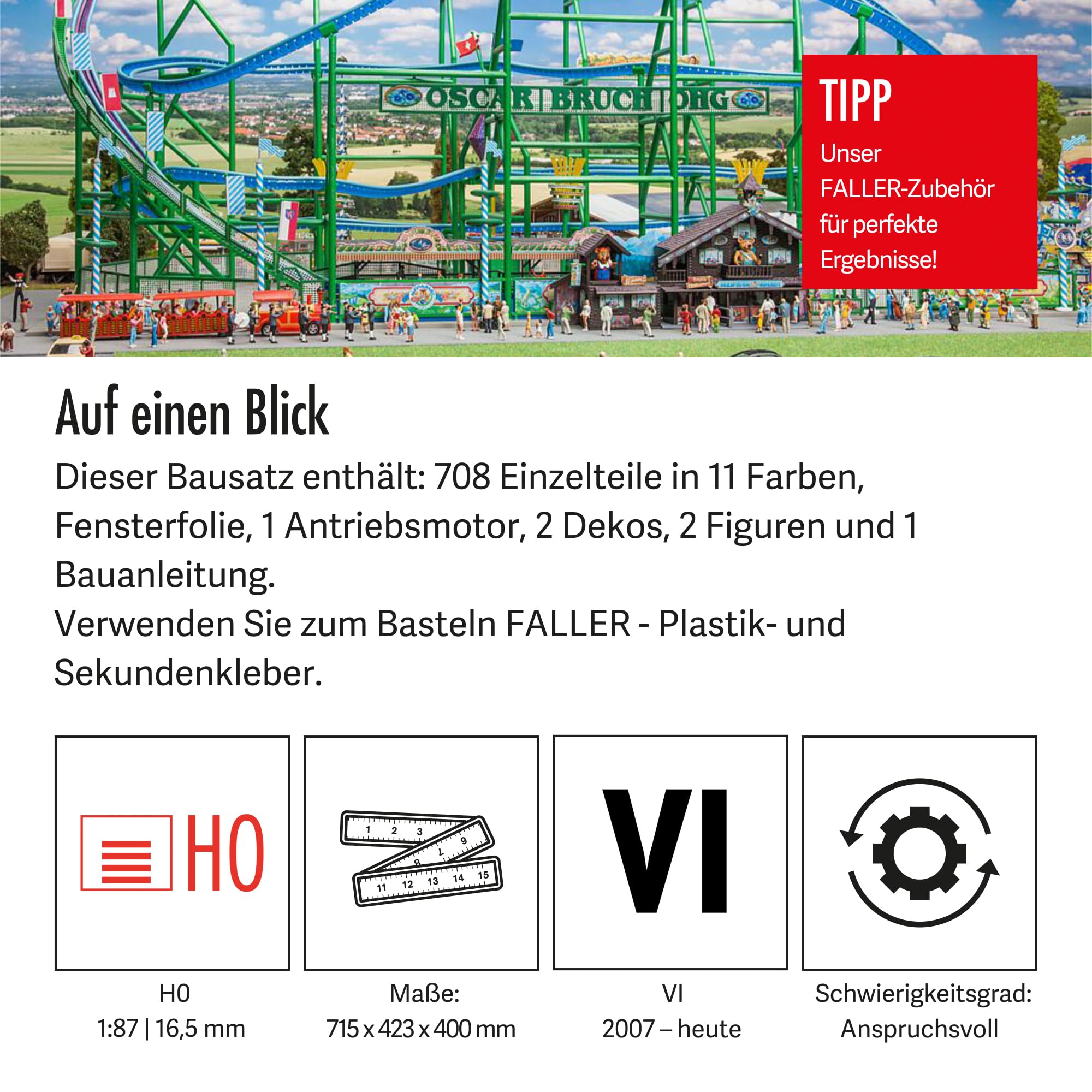 faller-alpina-bahn-achterbahn-h0-708-teile-715-x-423-x-400-mm image 4