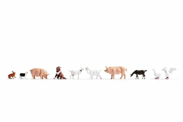 noch-tiere-auf-dem-bauernhof-tt-1-120-set-10-figuren image 1