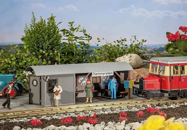 faller-pola-330895-haltepunkt-hammerstein-spur-g-wellblech-bahnhof image 1