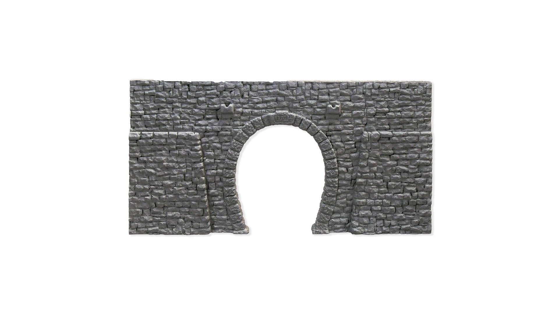 noch-tunnel-portal-1-gleisig-bruchstein-spur-h0 image 1