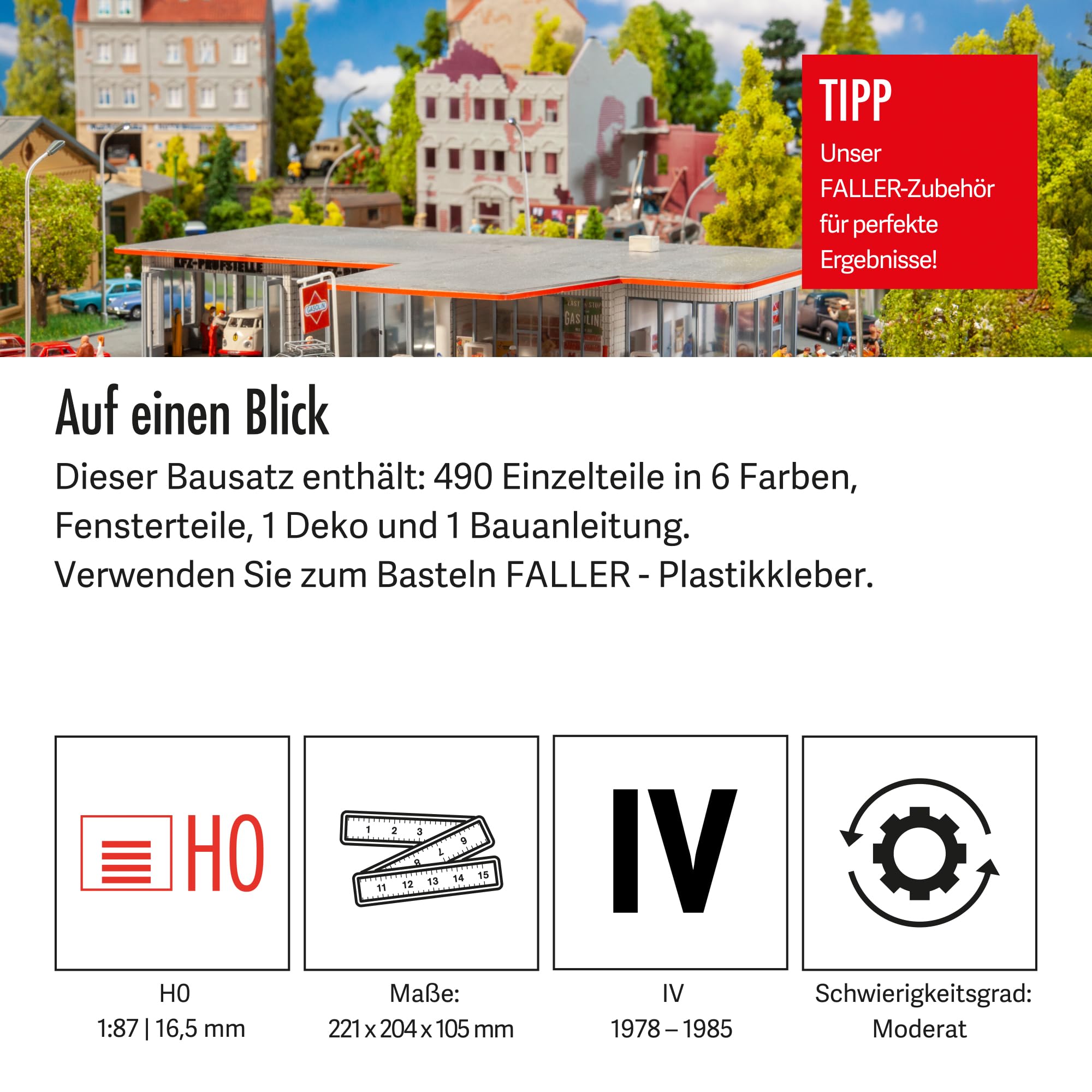 faller-130342-edeka-markt-friedrichsen-bausatz-h0 image 4
