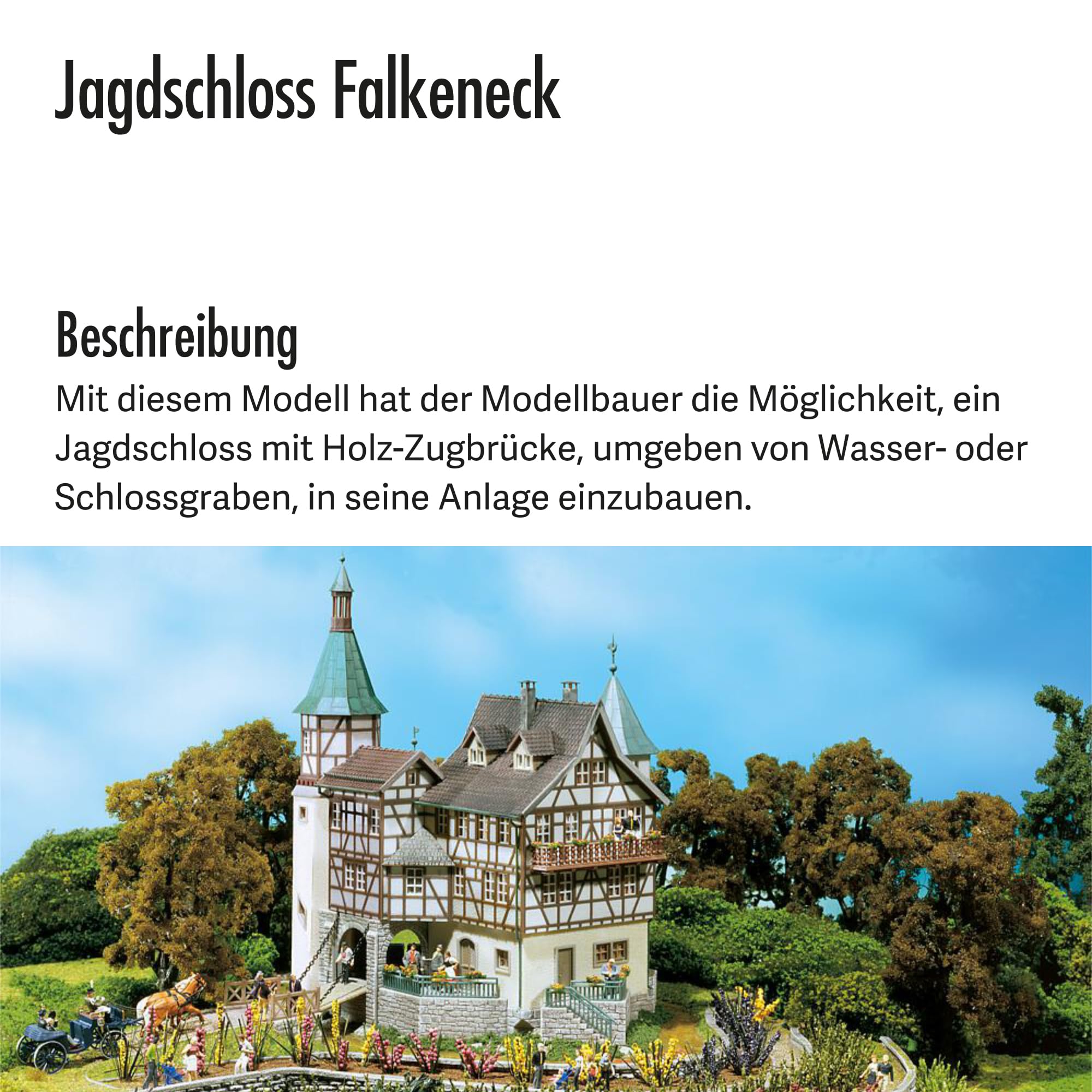 faller-jagdschloss-falkeneck-modellbausatz-h0-176-teile-188-x-134-x-225-mm image 3