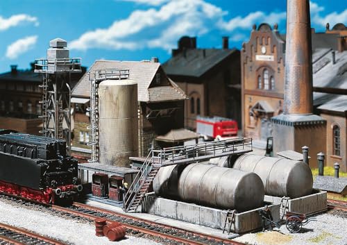 faller-120157-llager-mit-dieseltankstelle-und-lkran-geb-udebausatz-spur-h0 image 4