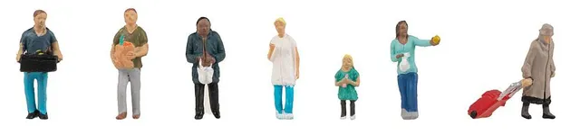 faller-151642-beim-einkauf-figuren-set-h0 image 1