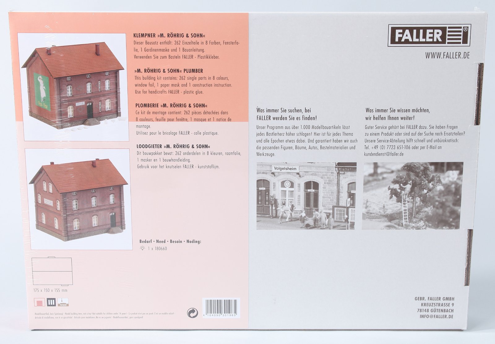 faller-130196-klempner-m-r-hrig-sohn-geb-ude-bausatz-h0 image 3