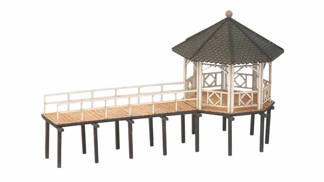 noch-14264-event-pavillon-fischersteg-h0-laser-cut-bausatz image 1