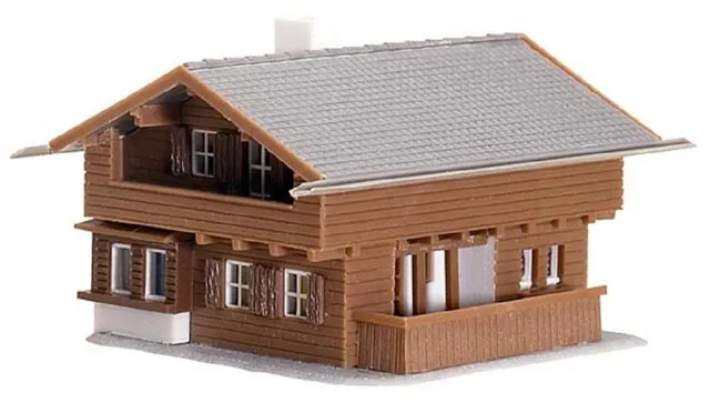faller-232237-haus-enzian-bausatz-spur-n-ferienhaus-braun-grau image 1