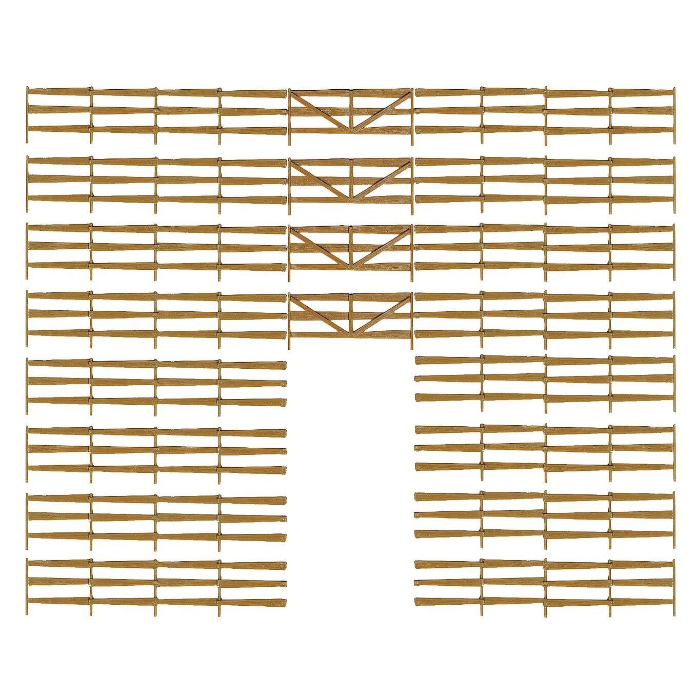 faller-272402-bonanza-zaun-spur-n-bausatz-braun image 2
