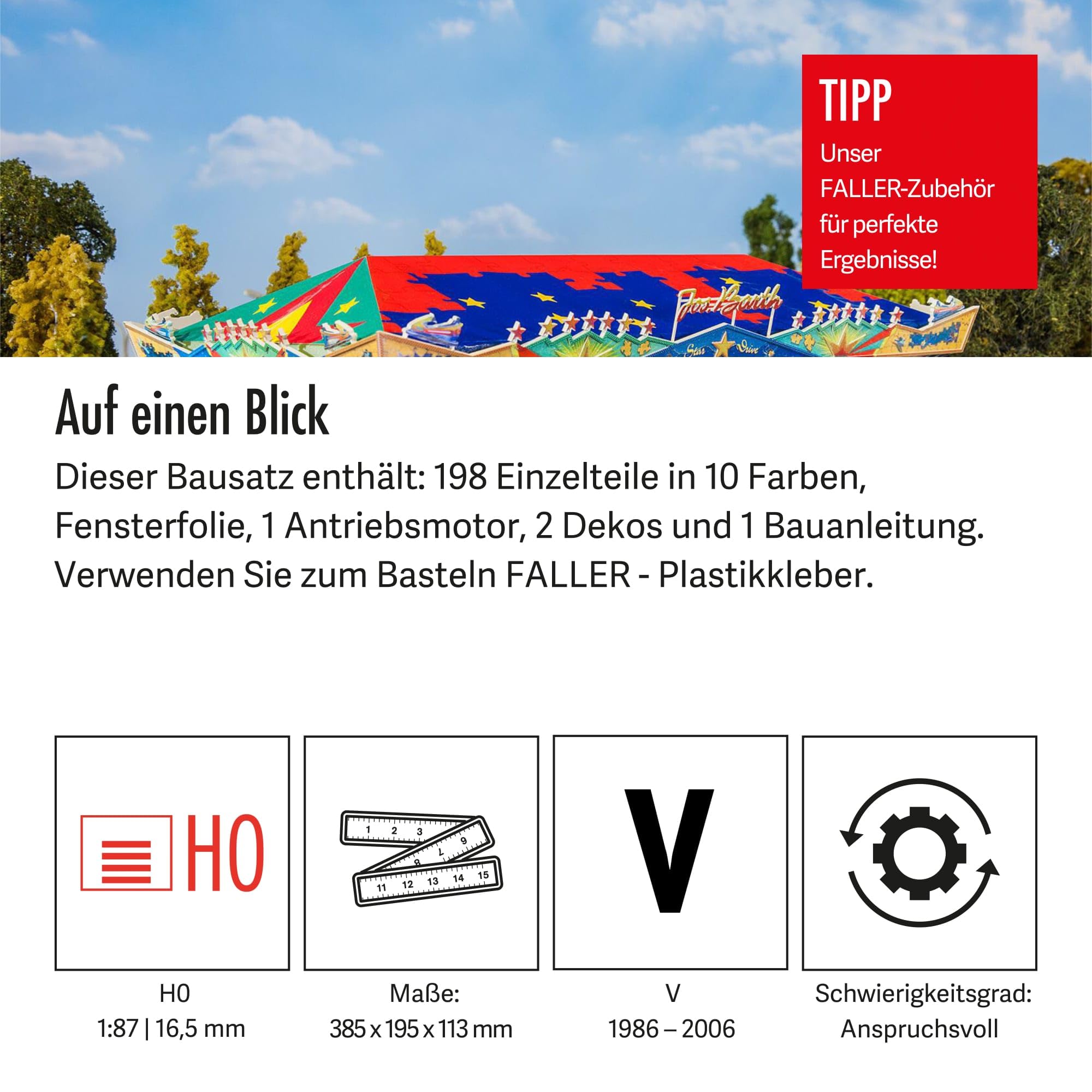 faller-140422-h0-autoscooter-star-drive-fahrgesch-ft image 4