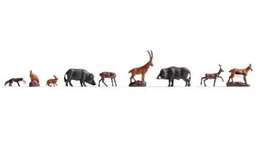 noch-15835-tt-figuren-waldtiere-9-teiliges-set-spur-tt image 2